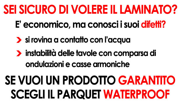 Pavimento in legno resistente all'acqua